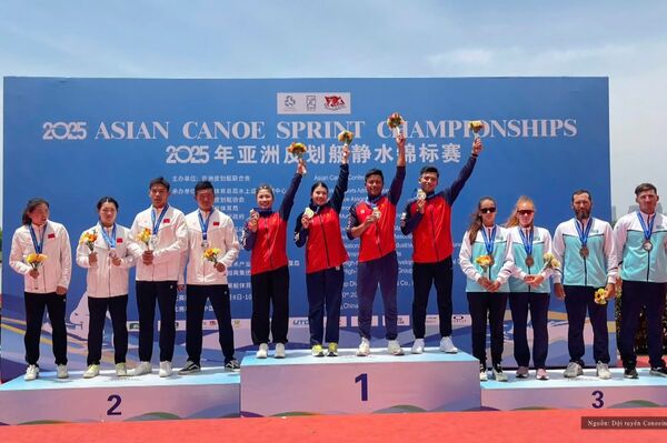 Vietnam canoeing team ranks third at 2025 Asian championships
