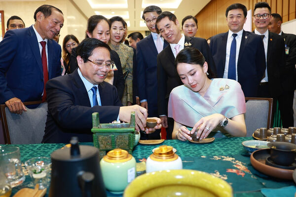 Vietnamese, Thai Prime Ministers contemplate handicraft products