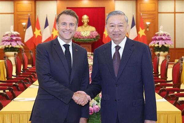 Vietnam treasures multifaceted collaboration with France: Party chief