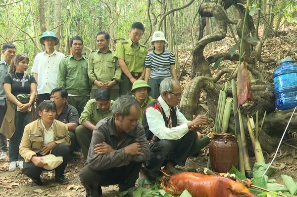 Unique forest worship ritual of Jrai ethnic people