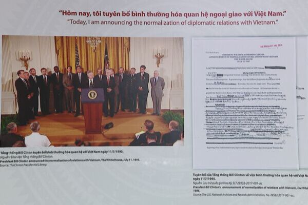 Rare documents on 30 years of Vietnam–US diplomatic ties unveiled