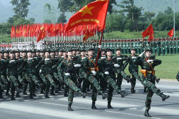 Military, police forces join first rehearsal for 80th National Day celebration