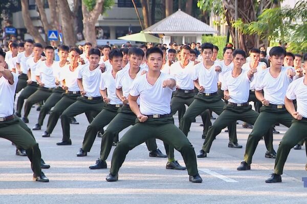 Special performance by the People's Public Security guardforce