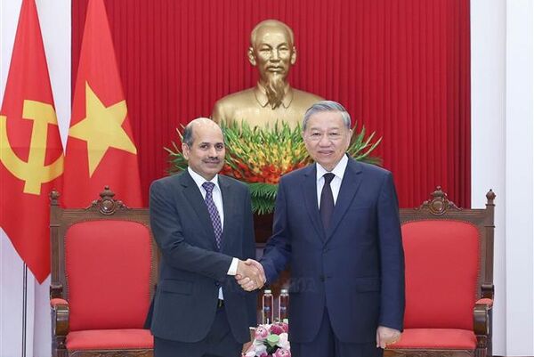 Party chief calls for stronger Vietnam–India cooperation in various areas