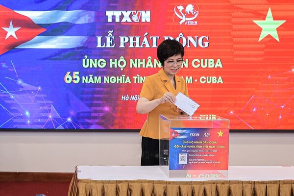 VNA launches fundraising campaign in support of Cuban people