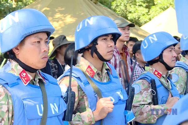 Vietnamese military engineers rehearse ahead of UN Peacekeeping Mission