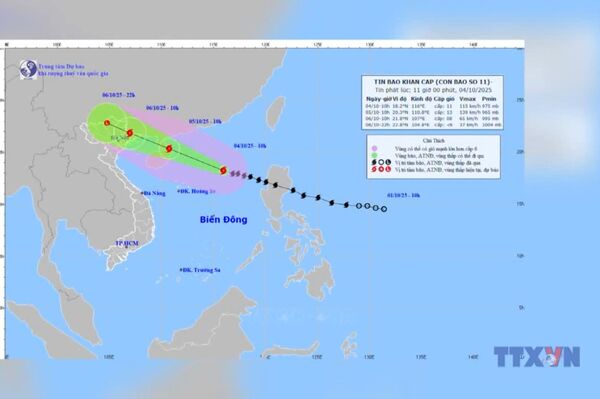Typhoon Matmo forecast to make landfall in Quang Ninh