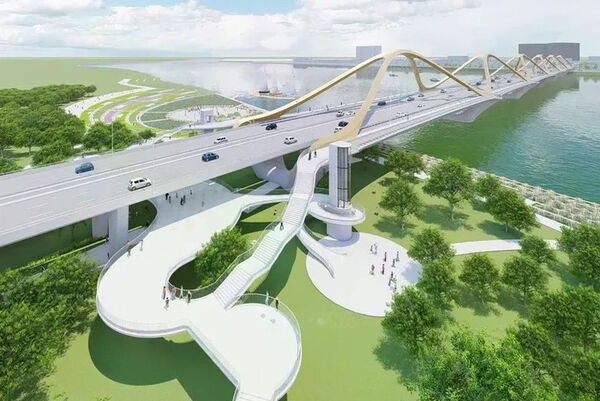 Hanoi breaks ground on Tran Hung Dao bridge