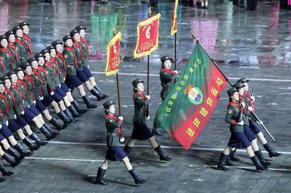 Party leader attends military parade marking 80th anniversary of WPK