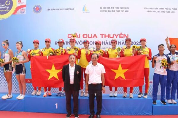 Vietnam wins six golds at 2025 Asian Rowing Championships