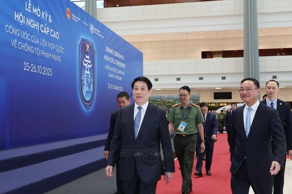 State leader inspects rehearsal for Hanoi Convention