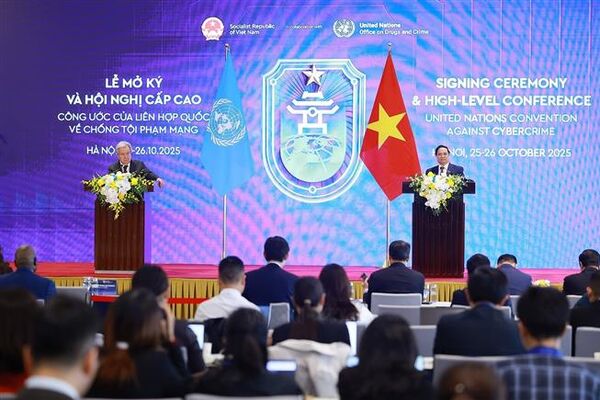 PM, UN Secretary-General co-chair press conference on signing of Hanoi Convention