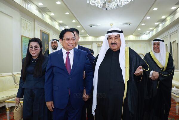 Vietnamese government leader visits former Kuwaiti Prime Minister