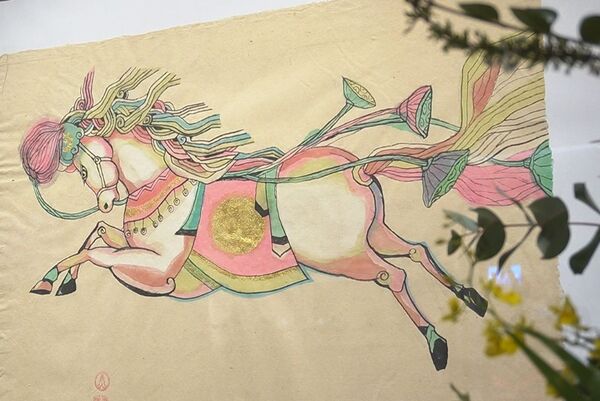 Hanoi’s Tet-coloured art space enchants visitors