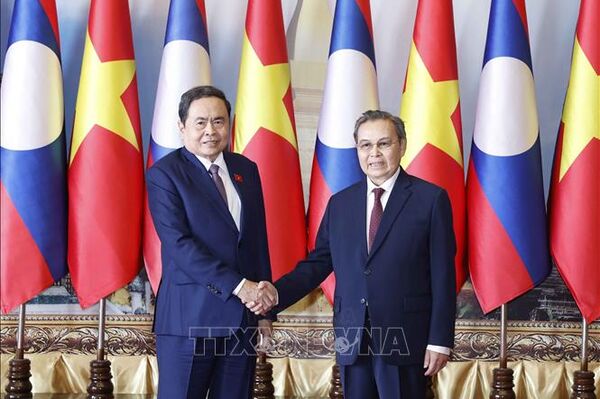Top Vietnamese and Lao legislators meet in Vientiane
