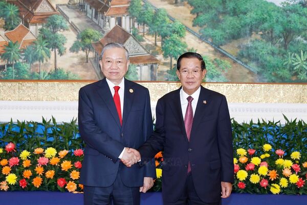 Vietnamese Party chief meets with Samdech Techo Hun Sen