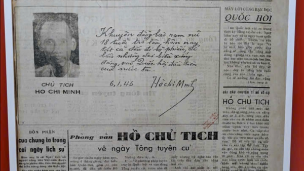 Manuscript of President Ho Chi Minh recalls first general election 80 years ago