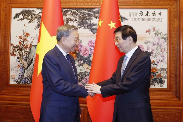 Vietnam's top leader meets with Chairman of Chinese People’s Political Consultative Conference<b></b>