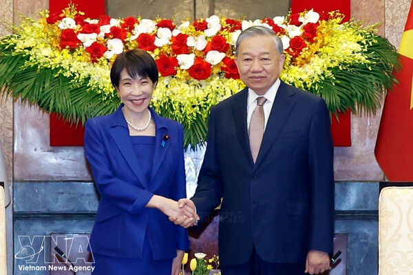Party General Secretary, State President receives Japanese Prime Minister