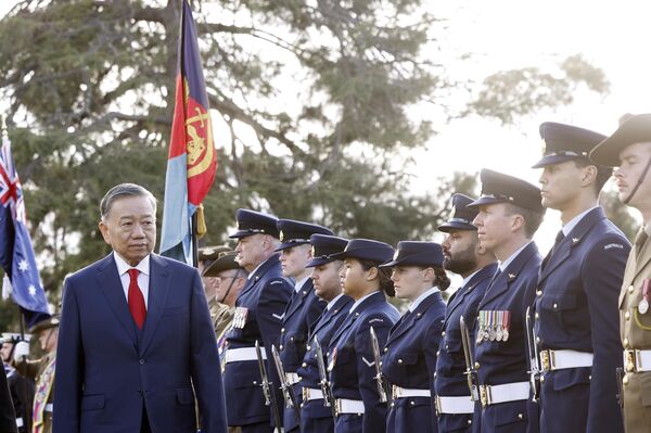 Australian Governor-General hosts welcome ceremony for top Vietnamese leader