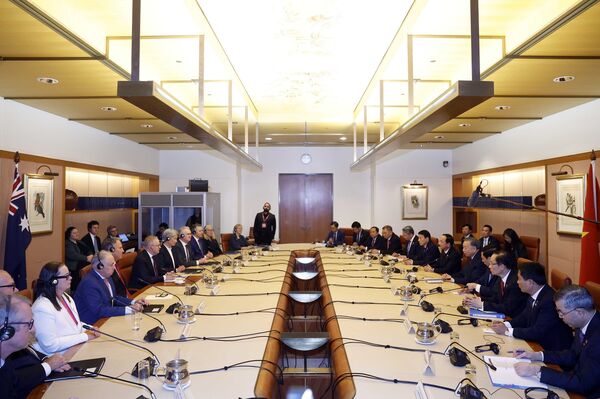 Top Vietnamese leader holds talks with Australian PM