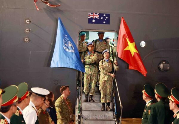 Vietnamese peacekeepers return home after a year in South Sudan